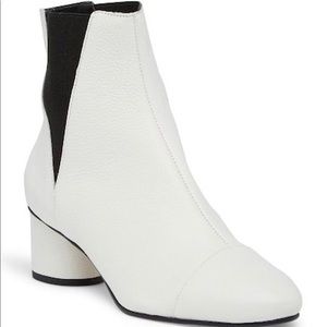 Rebecca Minkoff White Ankle Boots sz 6 1/2
